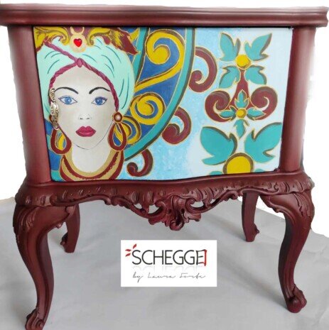 I mobili rivisitati-comodino Mori di Sicilia
